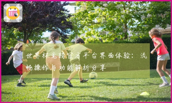 世界杯竞猜官方平台界面体验：流畅操作与功能解析分享